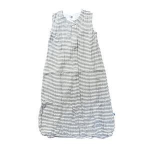 Little Unicorn 2-way Zipper Muslin Sleep Bag Wearable Blanket in Gray Stripe